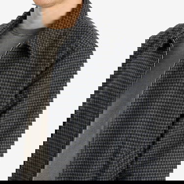 Jakna A.P.C. A.P.C. Gilbert Houndstooth Check Wool Jacket Siva | WOARZ-M32018-LAD, 5