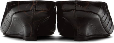 Superge in čevlji TOTEME Sharp Croco-Embossed Wedge Mules Rjava | 251-WAS0179-LE0076, 1