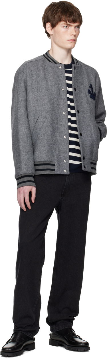 Bomber jakna A.P.C. A.P.C. Micka Wool Bomber Jacket Siva | WVBEB-M32010, 3