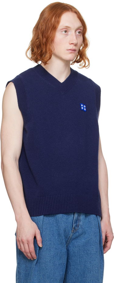 Pleteni pulover ADER ERROR Wool Knit Vest Modra | BMSGFYKT0201NV, 1