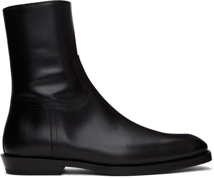 Oblačila Dries Van Noten Dries Van Noten Leather Boots Črna | MS232-733-105