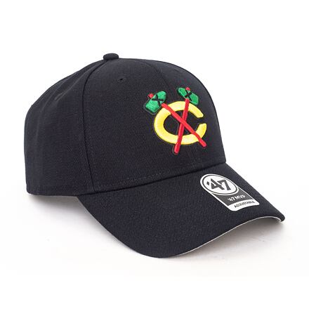 Kapa '47 Brand '47 Brand Chicago Blackhawks MVP Alternate Logo Črna | H-MVP04WBV-BKD