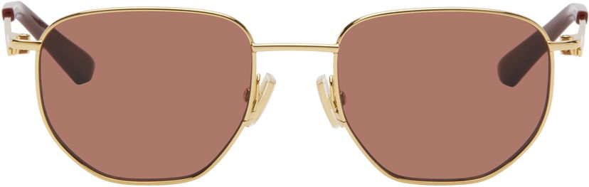 Sončna očala Bottega Veneta Bottega Veneta Split Metal Sunglasses Rjava | BV1301S-006