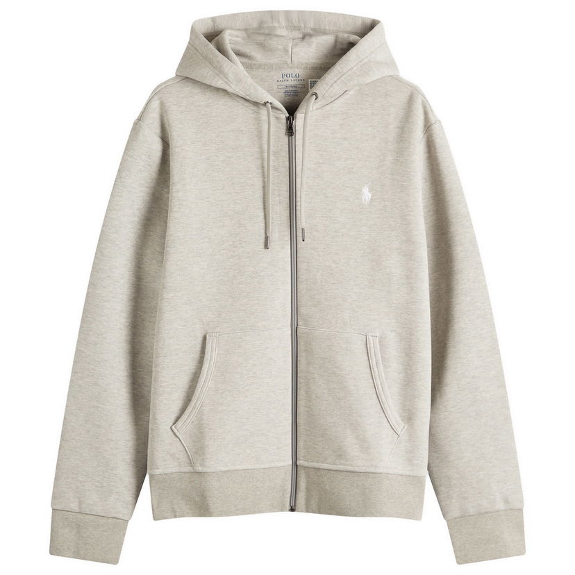 Pulover Polo by Ralph Lauren Ralph Lauren Double Knit Zip Hoodie Siva | 710881517060