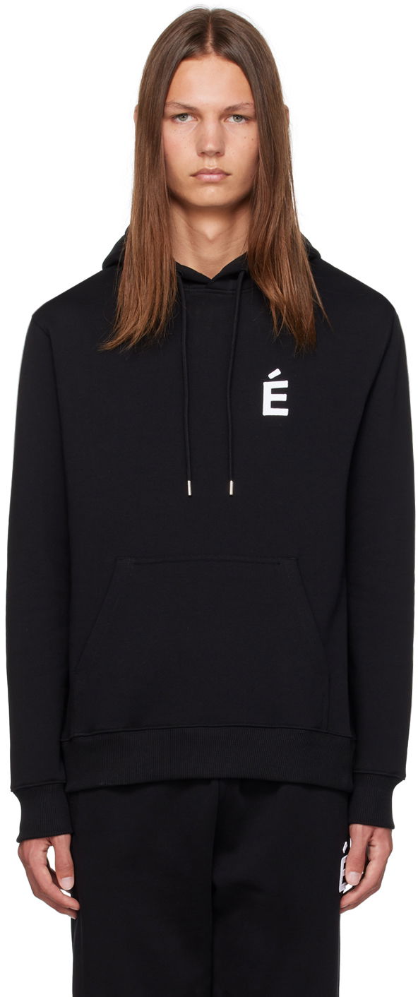 Pulover Études Patch Logo Hoodie Črna | C00ME253A01599