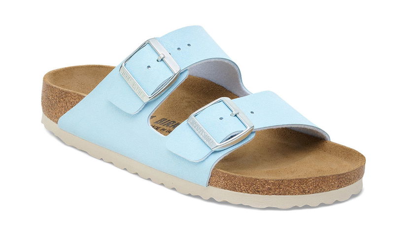 Superge in čevlji Birkenstock Arizona Birko-Flor Nubuk Regular Fit Sandals Modra | 1030931
