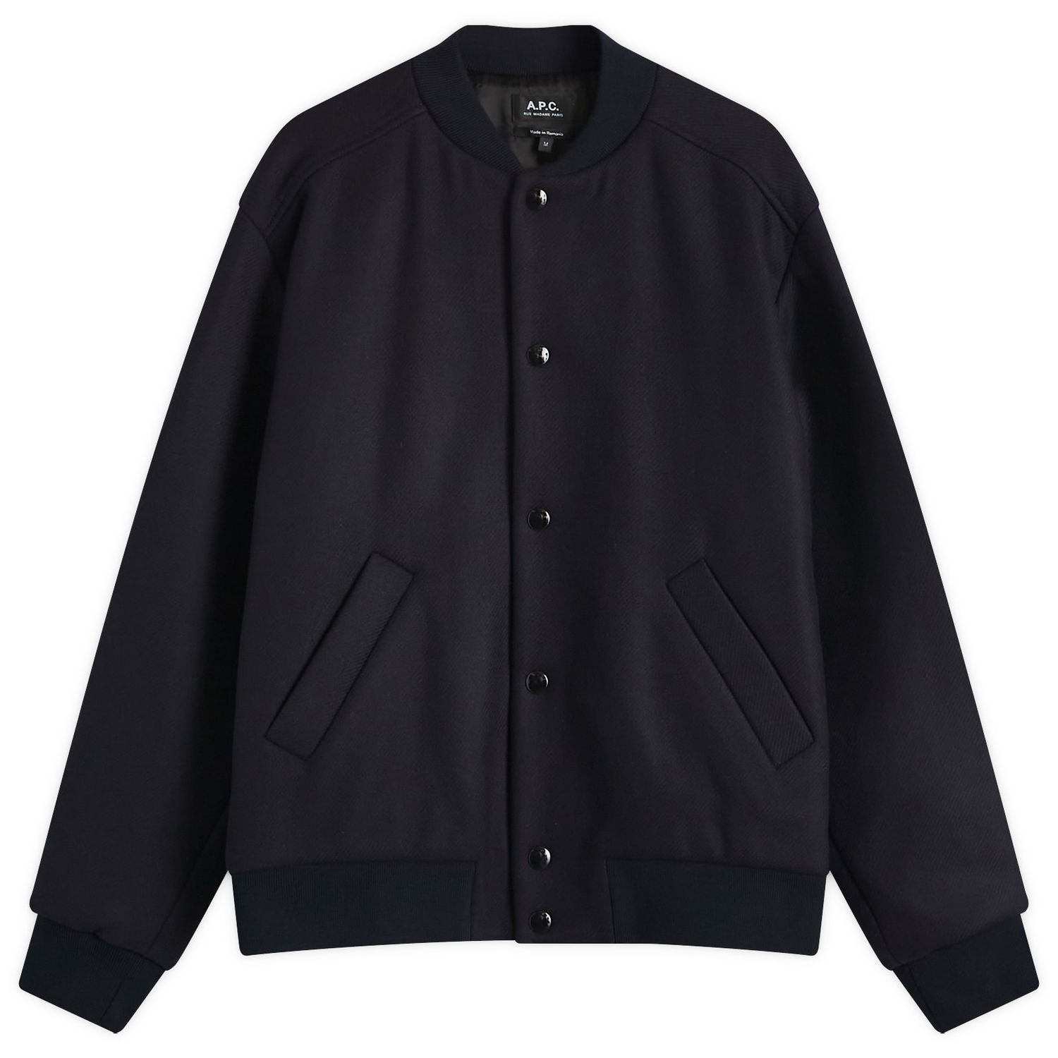 Bomber jakna A.P.C. Logo Varsity Jacket Modra | WVBDE-M02974-IAK, 1