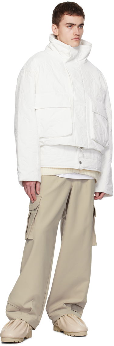 Puhovka Feng Chen Wang Feng Chen Wang Embossed Jacket Bela | FUF16JK38, 3