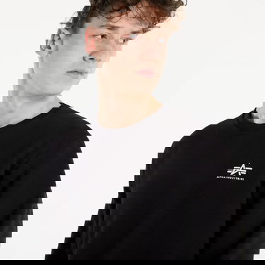 Pleteni pulover Alpha Industries Basic Sweater Small Logo Črna | 188307-03, 2