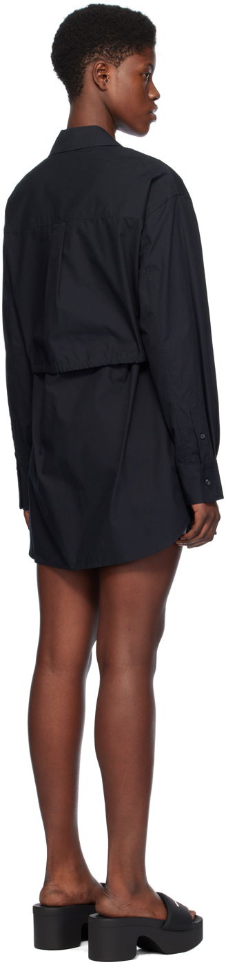 Obleke Alexander Wang Layered Shirt Dress Črna | 4WC1246245, 2