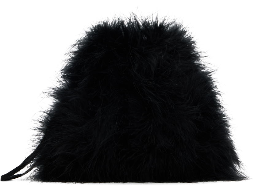 Torbica Yves Salomon Yves Salomon Mini Feather Pouch Črna | 26W24EAA300XXPLUX