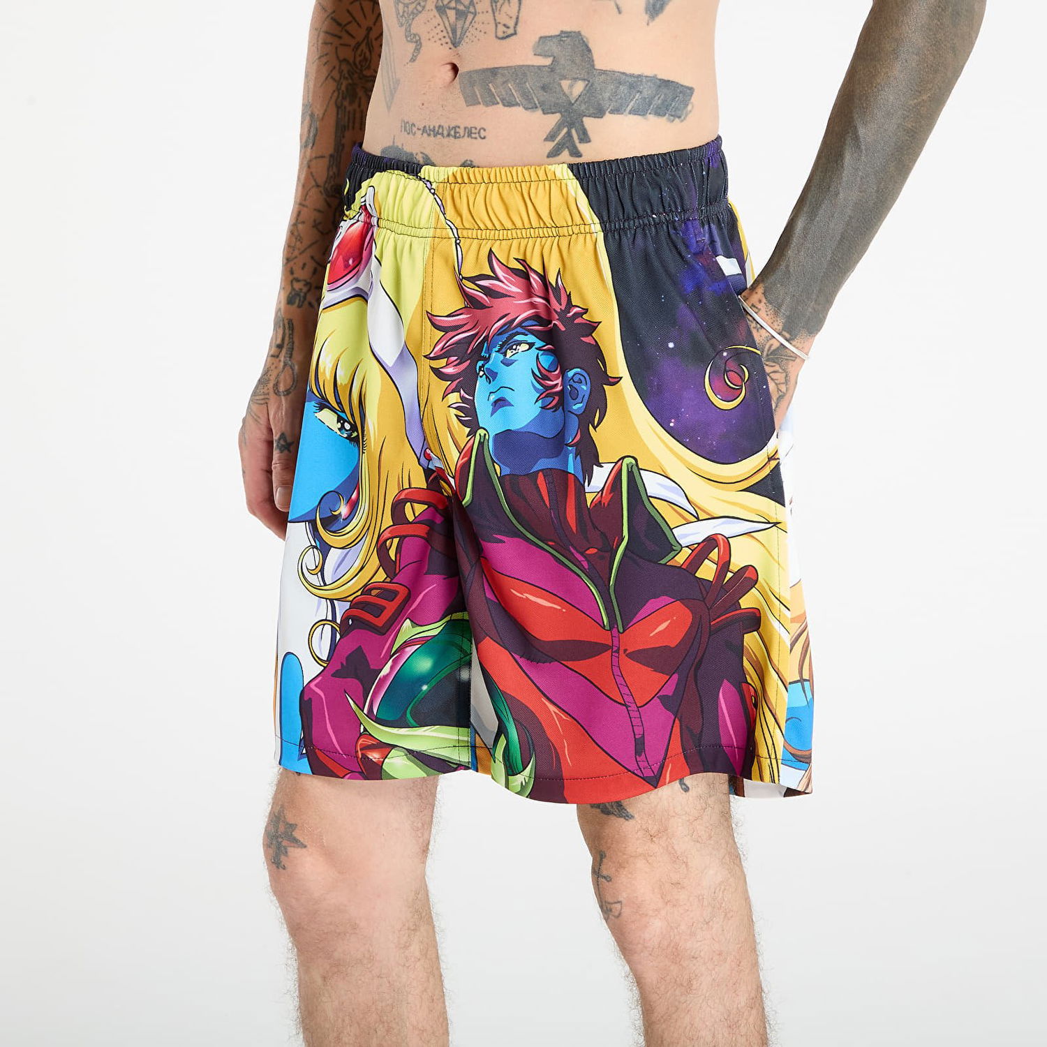 Kratke hlače Pleasures PLEASURES Interstella Shorts Večbarvna | P25DP011-MULTI, 1