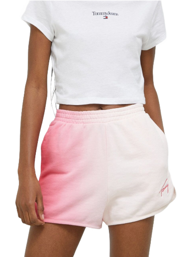 Kratke hlače Tommy Hilfiger Signature Dip Dye Shorts Roza | DW0DW15382.PPYX