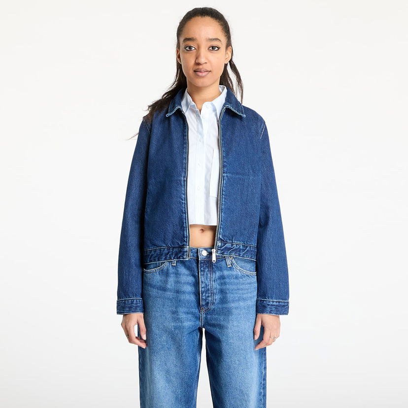 Jakna CALVIN KLEIN Calvin Klein Jeans Zip Denim Jacket Modra | J20J224545 1BJ