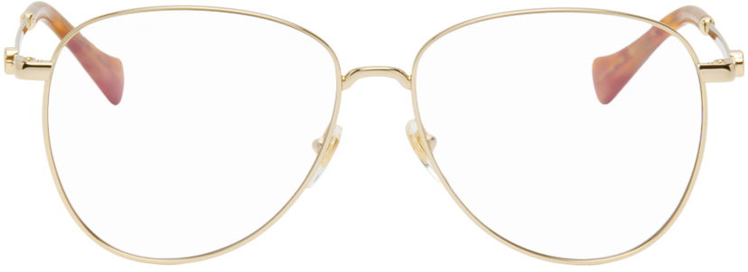 Oblačila Gucci Aviator Glasses Bež | GG1419S-004