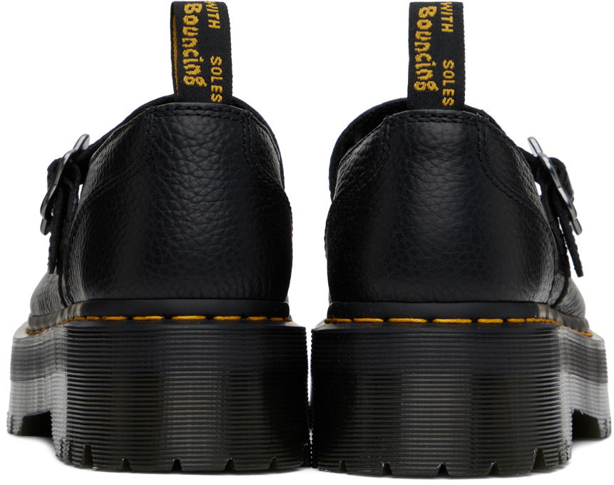 Oblačila Dr. Martens Dr. Martens Addina Flower Buckle Leather Platform Oxfords Črna | 27644001, 1