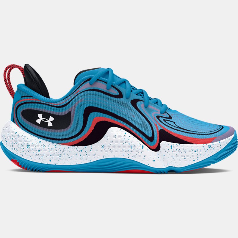 Košarka Under Armour Unisex Spawn 6 Basketballschuhe Capri / Rot Solstice / Weiß 44.5 Turkizna | 3027259-400