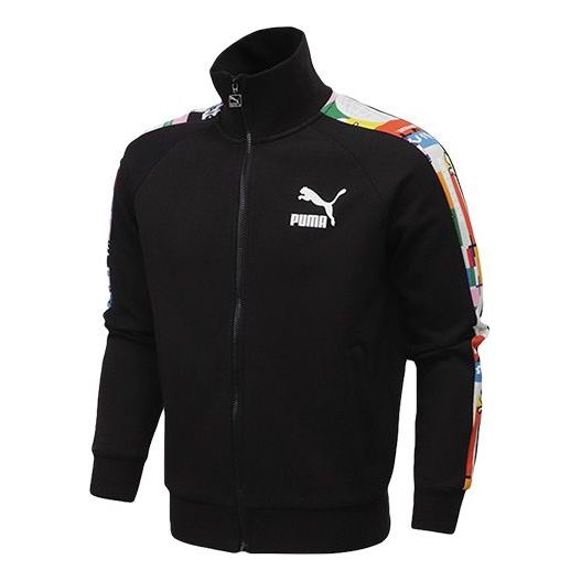 Bomber jakna Puma T7 Slim Fit Stand Collar Jacket Črna | 531290-01
