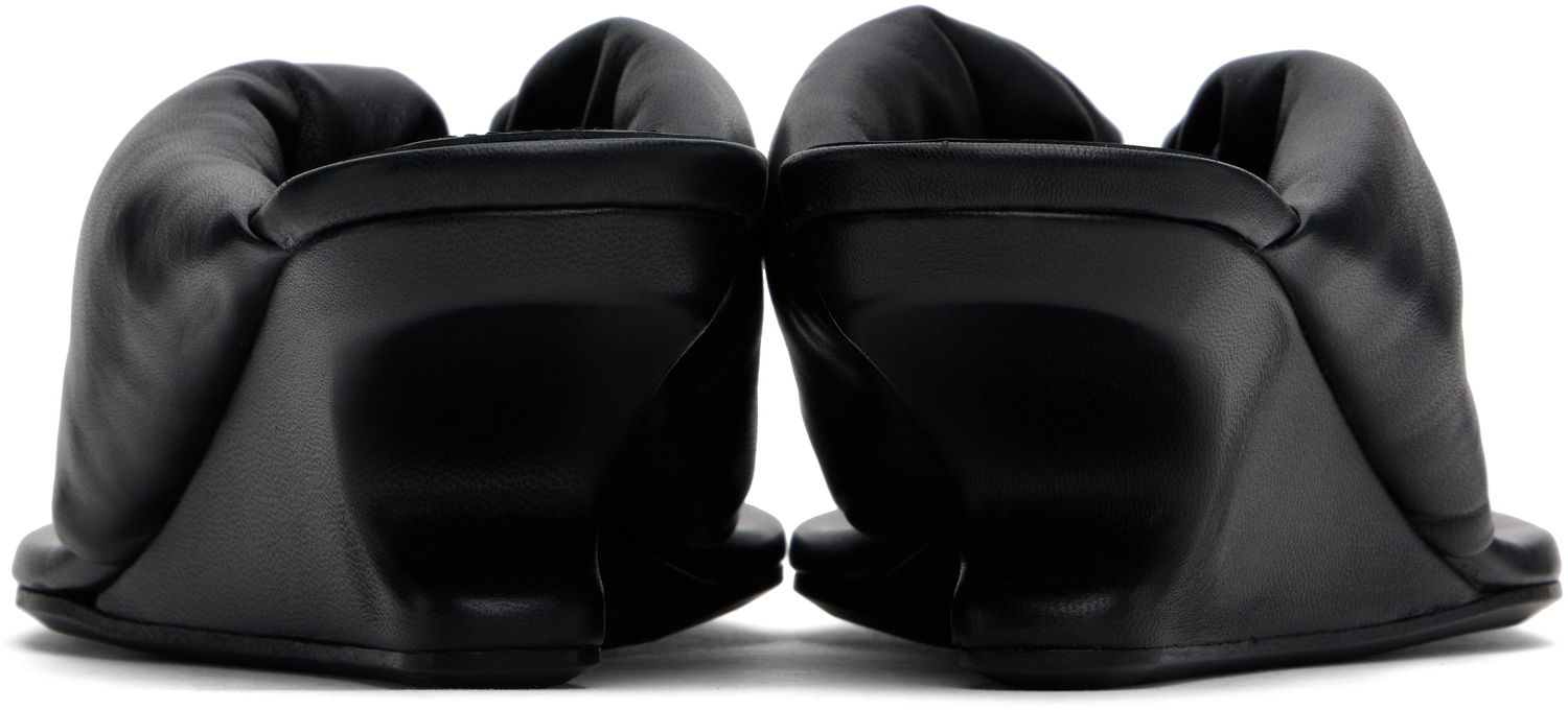 Nega čevljev Rick Owens Rick Owens Hollywood Thong Cantilever 45 Heeled Sandals Črna | RP01E7858 LBY, 1