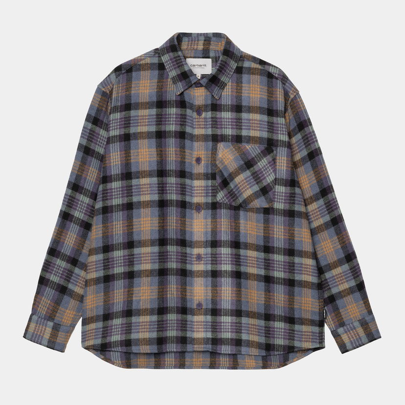 Srajce Carhartt WIP Carhartt WIP Dern Long Sleeve Shirt Modra | I035331_10