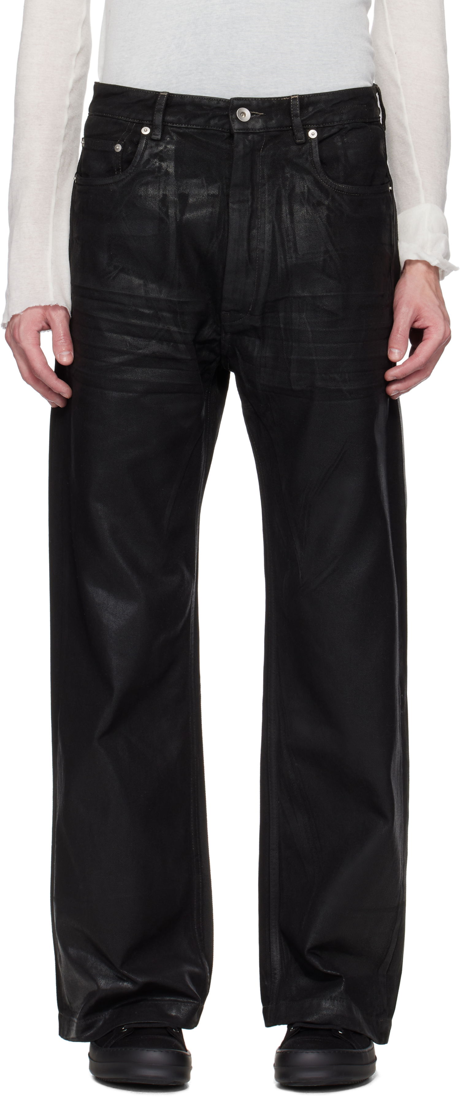 Kavbojke Rick Owens Rick Owens DRKSHDW Hollywood Geth Jeans Črna | DU01E3351 DCF, 0