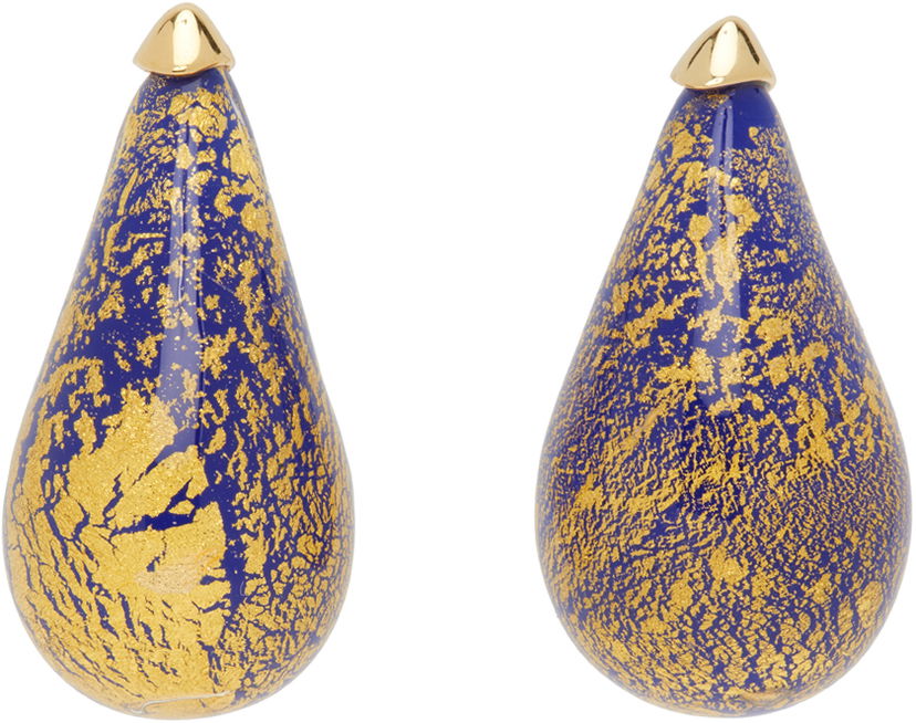 Uhani Bottega Veneta Drop Glass Earrings Kovinski | 786219 V1A91