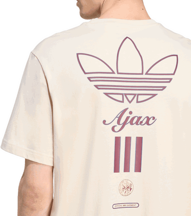 Majica adidas Performance Ajax Amsterdam Terrace Icons T-Shirt Bež | JM7353, 4