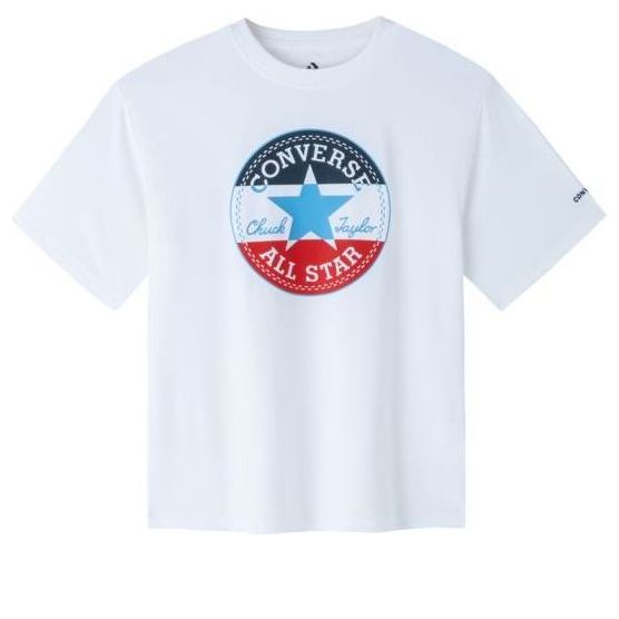 Majica Converse Converse All Star Patch Standard Fit T-Shirt Bela | CV2322148GS-003