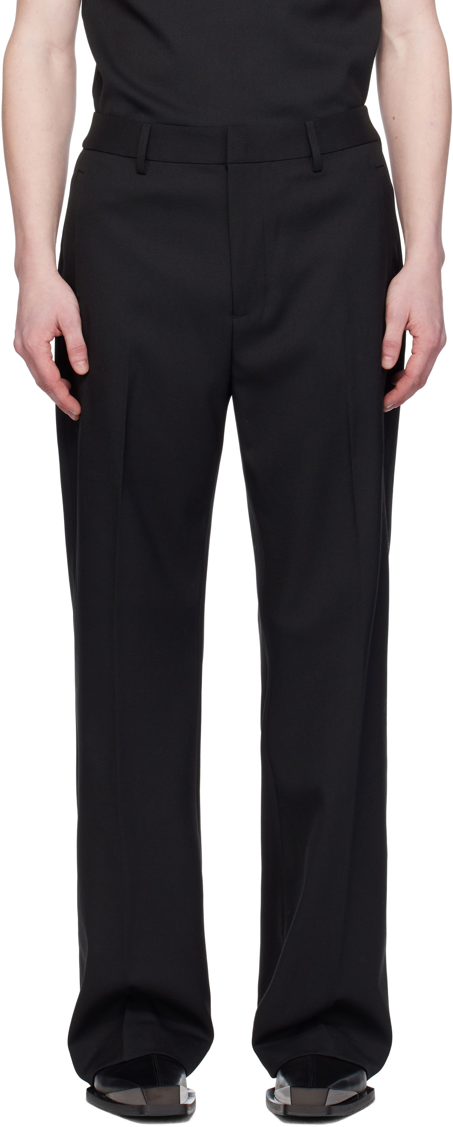 Hlače Entire Studios Entire Studios Father Suiting Trousers Črna | ES2575BW, 0