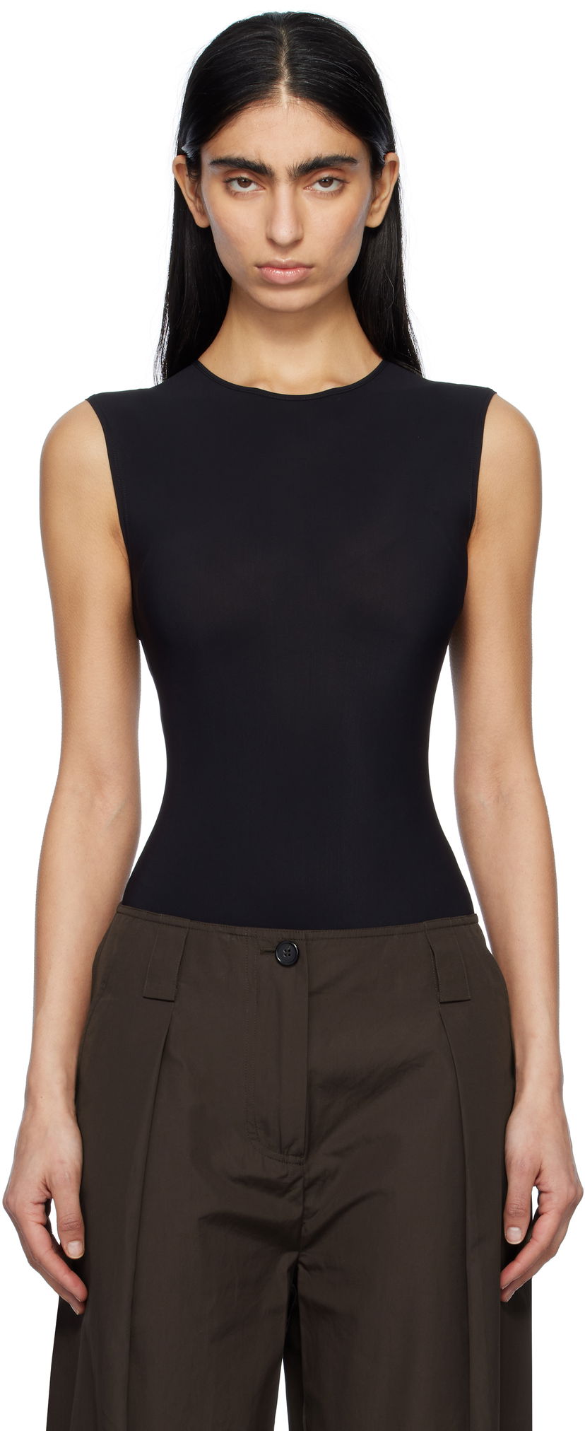 Bodi AGOLDE AGOLDE Aura Bodysuit Črna | A7295-1145