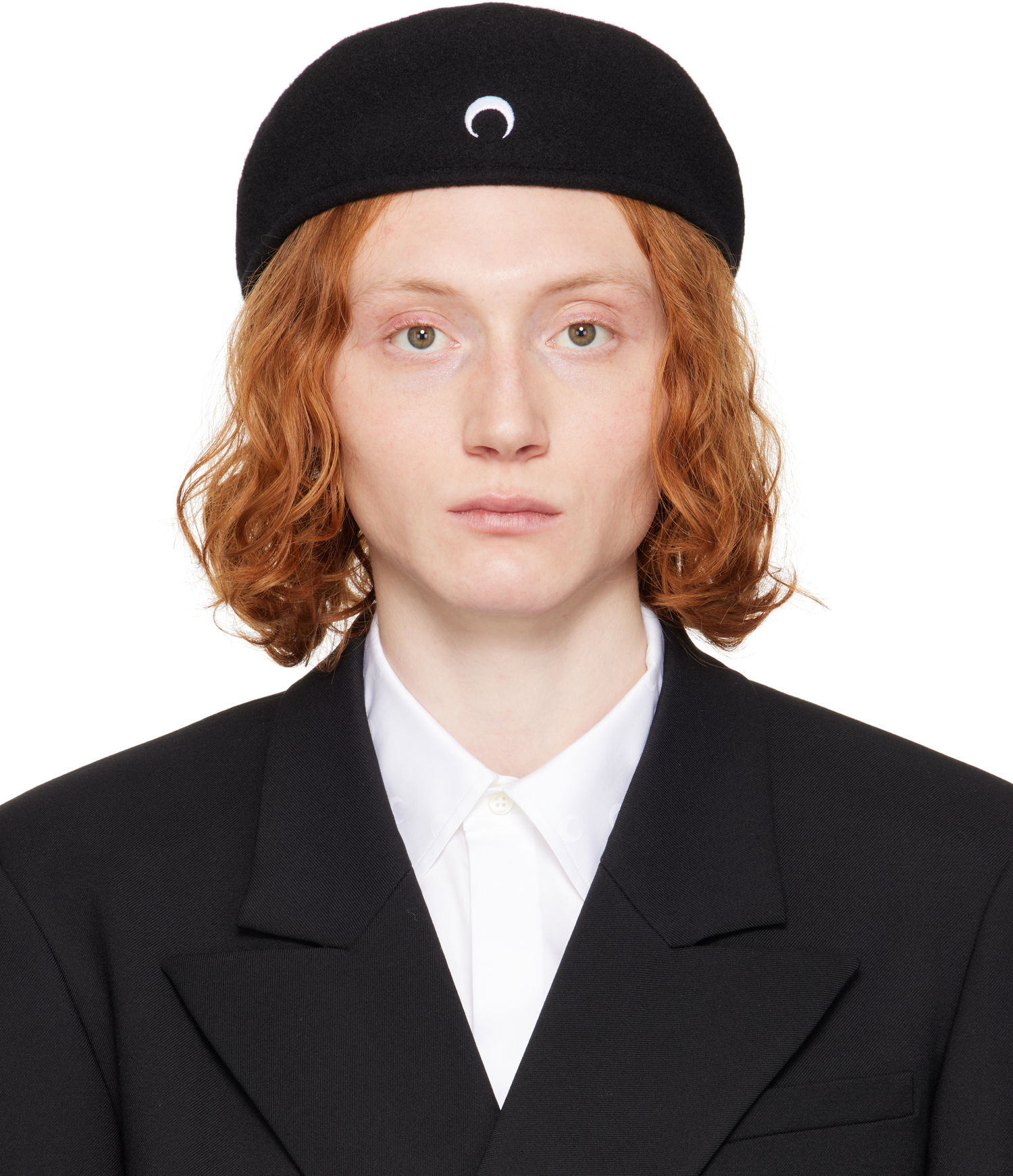 Baretka Marine Serre Marine Serre Moon Felted Wool Beret Črna | UHG036A RWOV0015, 0