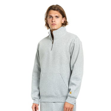 Pulover Carhartt WIP Chase Neck Zip Sweat Siva | I027038.00M.XX, 0