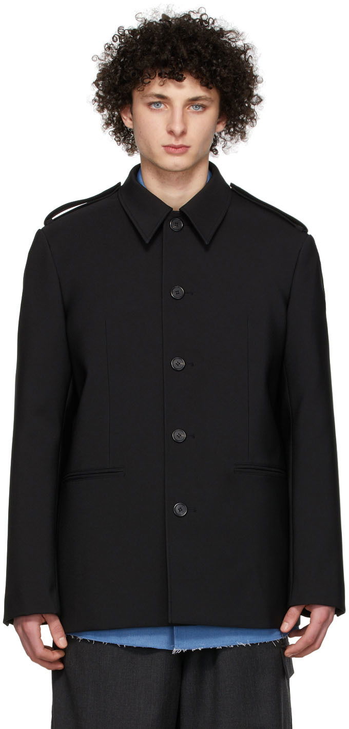 Srajce We11done We11done Regular Collar Jacket Črna | WD-JK1-22-084-M-BK, 0