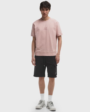 Pulover C.P. Company C.P. Company Short Sleeve Fleece Sweatshirt Roza | 18CMSS159A002246G-520, 2