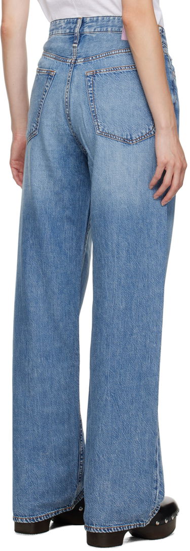 Kavbojke rag & bone Logan Wide-Leg Jeans Modra | WDD23S2935F2AU, 2