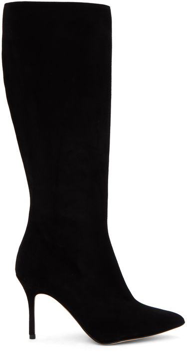Oblačila Manolo Blahnik Manolo Blahnik Oculara Suede Tall Boots Črna | 322-2404-0003, 0