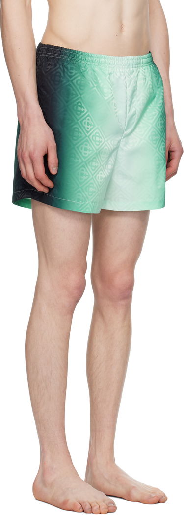 Kopalke Casablanca Casablanca Gradient Monogram Jacquard Swim Shorts Zelena | MPF25-TR-224-01, 1