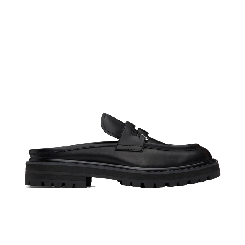 Superge in čevlji Marni Leather Piercing 2.0 Chunky Slip-on Loafers Črna | SBMR003803 P5088