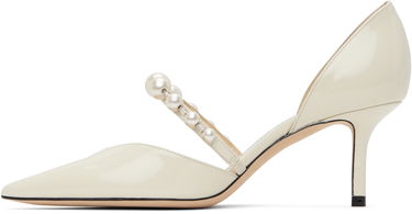 Superge in čevlji Jimmy Choo Jimmy Choo Aurelie 65 Pearl Strap Pumps Bela | AURELIE 65, 2