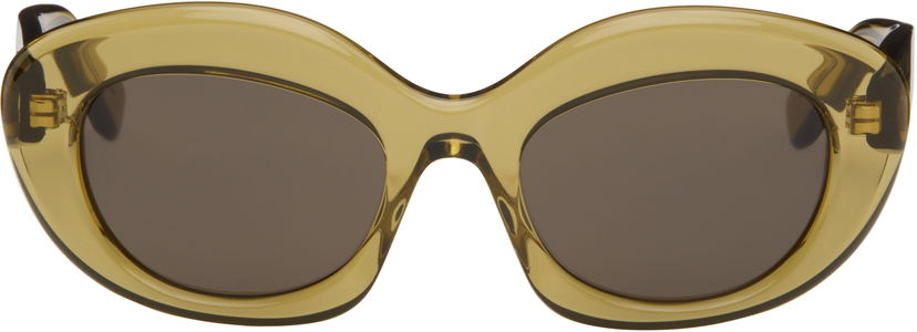 Sončna očala Loewe LOEWE Curvy Logo Cat-Eye Sunglasses Zelena | LW40153I5196E 192337199646