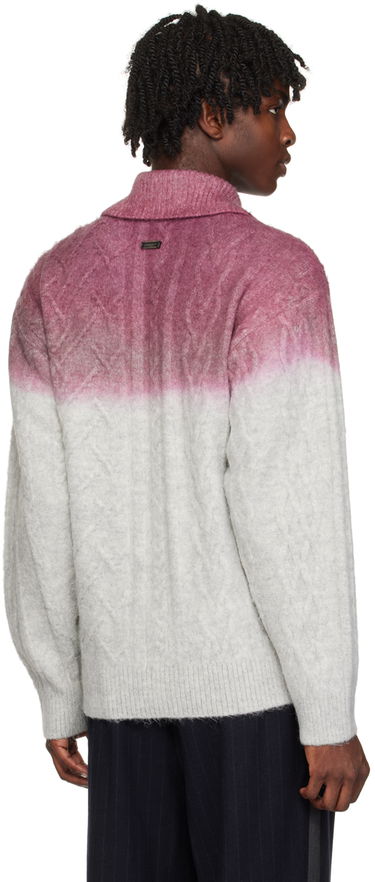 Pleteni pulover ADER ERROR Gradient Cable Knit Sweater Lila | BMADFWKT0101GR, 2