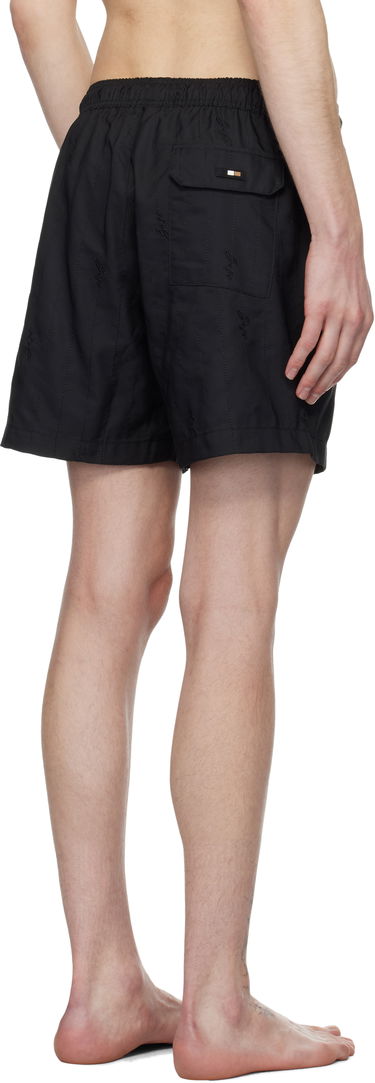 Kopalke BOSS BOSS Embroidered Swim Shorts Črna | 50534310, 2