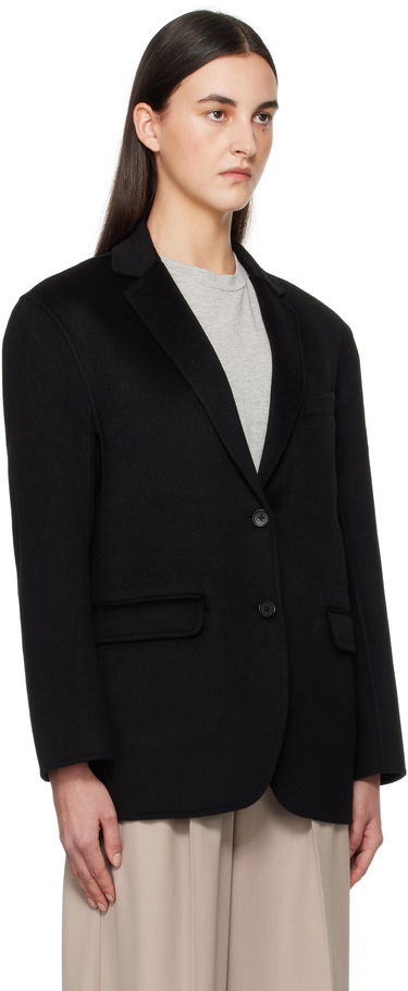 Jakna Anine Bing Black Single-Breasted Blazer Črna | A-01-7073-000, 4