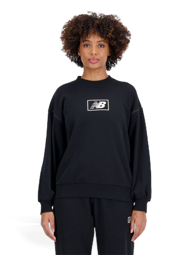Pulover New Balance Hoodie Črna | WT33514BK