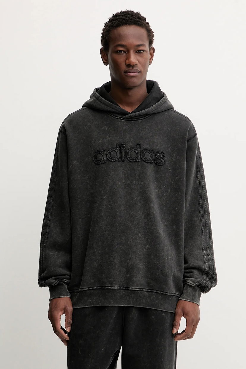 Pulover adidas Originals Originals Washed Appliqué Logo Hoodie Črna | JY2792