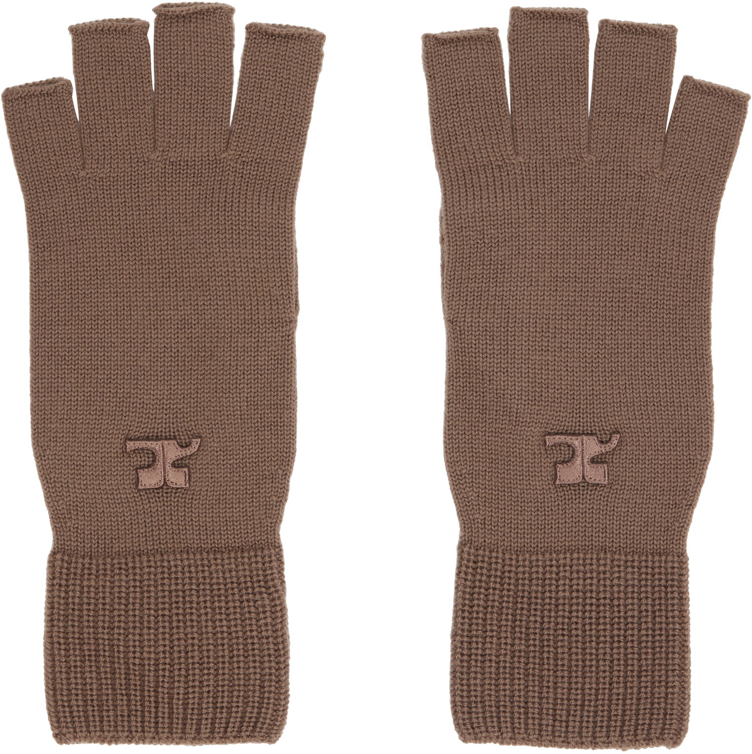 Rokavice Courrèges Courrèges Wool Fingerless Gloves Rjava | 325MGT031FI0036, 0