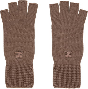 Rokavice Courrèges Courrèges Wool Fingerless Gloves Rjava | 325MGT031FI0036, 0