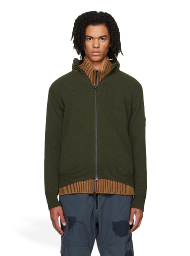 Pleteni pulover Stone Island Two-Way Zip Sweater Zelena | 7915504A3