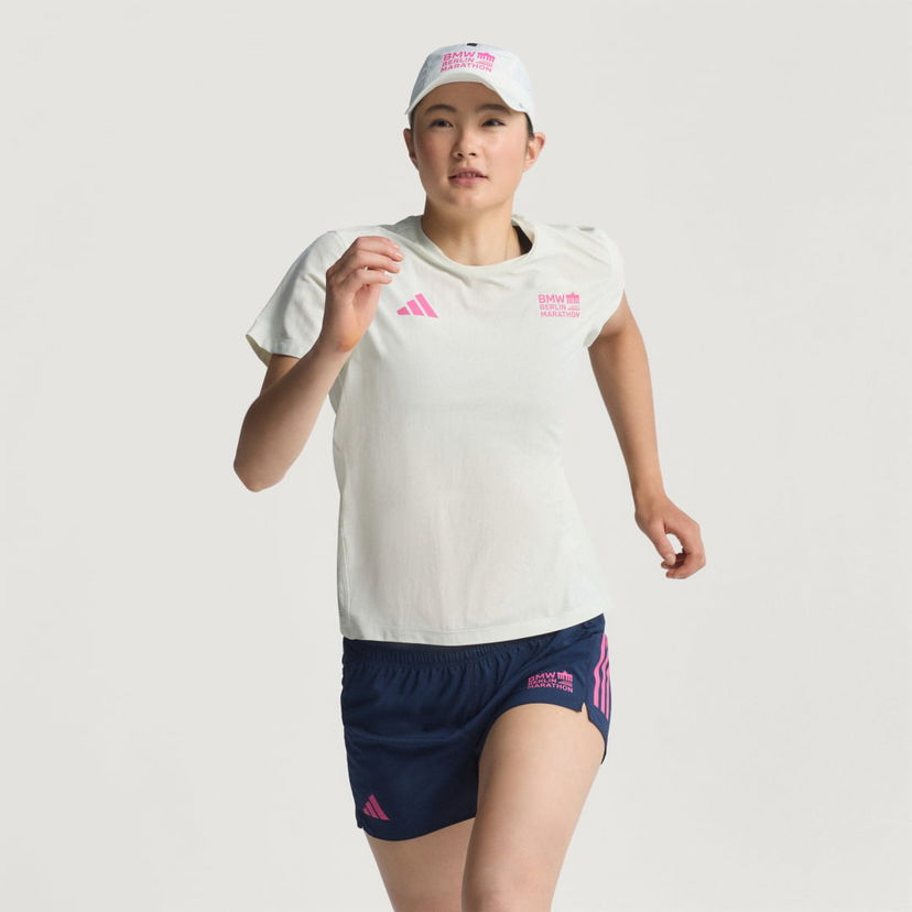 Majica adidas Performance BMW Berlin-Marathon 2025 Running Tee Bela | JZ6499