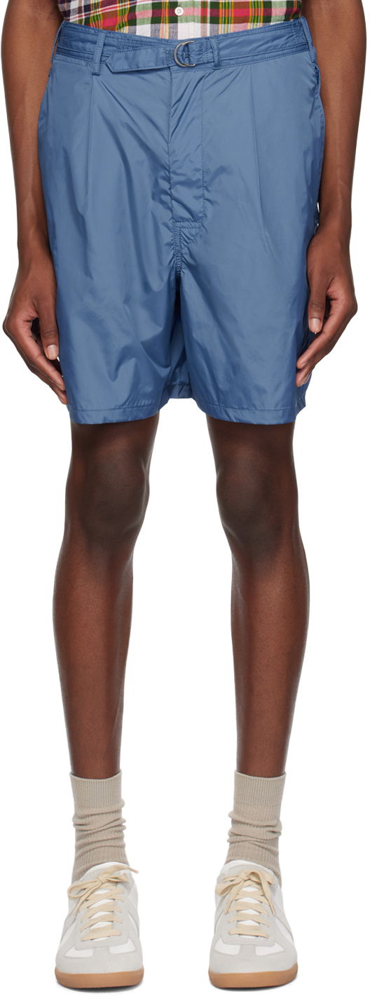 Kratke hlače BEAMS Beams Plus Belted Shorts Modra | 38250023139